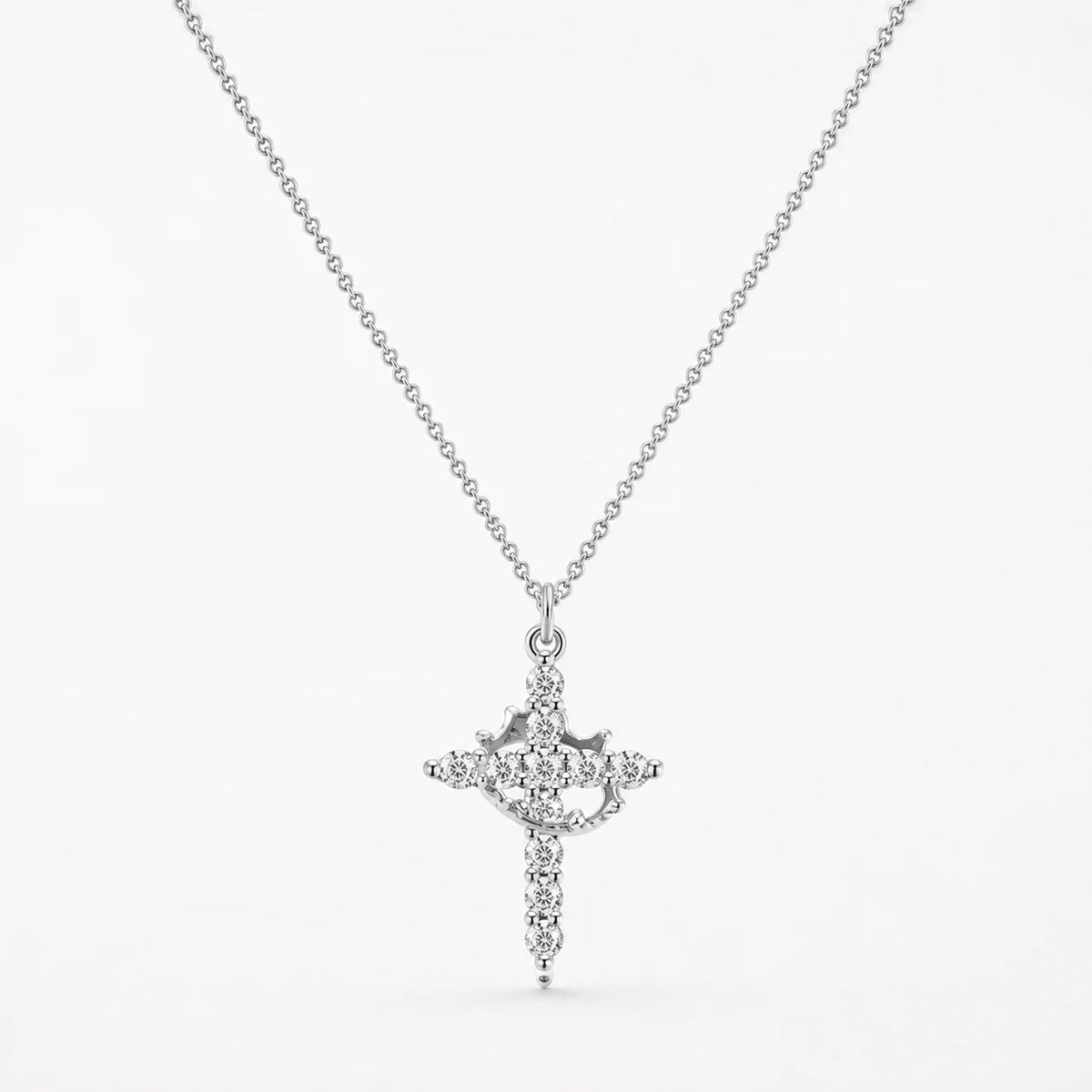 The Crowned Cross Necklace
