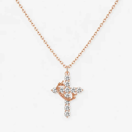 The Crowned Cross Necklace