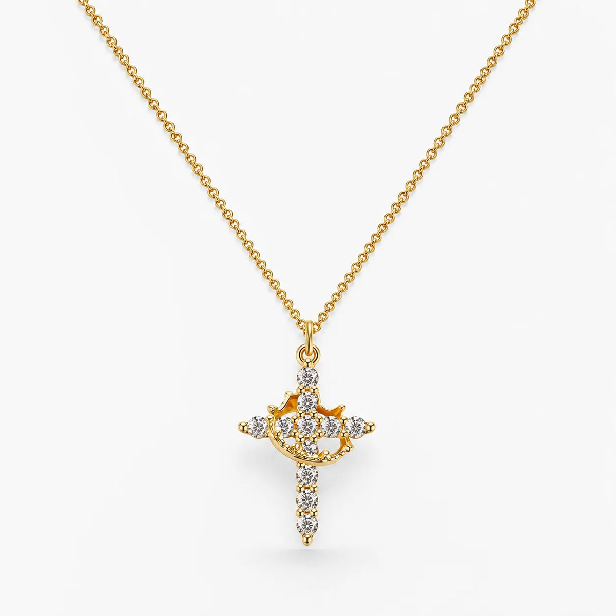 The Crowned Cross Necklace